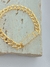 PULSEIRA FOLHADA A OURO CHAPA CRAVEJADA /FECHO TRAVA - comprar online