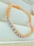 PULSEIRA COLORIDA RIVIERA MULTICOLORS FOLHADO A OURO - comprar online