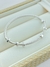 BRACELETE RÍGIDO BROCAS EM RODIO BRANCO - comprar online