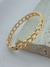 PULSEIRA BRACELETE ELOS ENTRELAÇADOS DOURADO VERNIZ ITALIANO - comprar online