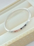 PULSEIRA BRACELETE LISO COM DETALHES CRAVEJADO RÓDIO BRANCO