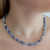 collar choker de piedra natural energética sodalita 6 mm con cadena de extensión y cierre de acero quirúrgico regulable elevá tu look y tu vibración