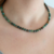 collar choker de piedra natural energética turquesa africana cuentas de 6 mm con cadena de extensión y cierre de acero quirúrgico regulable elevá tu energía y tu look