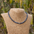 collar choker de piedra natural energética sodalita 4 mm con cadena de extensión y cierre de acero quirúrgico regulable elevá tu look y tu vibración