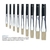 Set de pinceles plano cerda blanca con 9 piezas Mecanorma Modelo S-577 - comprar en línea