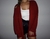 Cardigan Siena Vermelho Cherry na internet