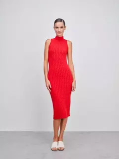 Vestido Tranças Vermelho ANSELMI