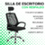 Silla de Escritorio con Apoya Cabeza - CL 9080