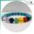 Pulseira de Pedra Turquesa com 7 chakras - comprar online