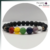 Pulseira de Pedra Vulcânica com 7 chakras - comprar online