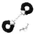 Algema em Metal Com Pelúcia Hand Cuffs SI - Preto - comprar online