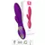 Vibrador Ponto G Recarregável Com Estimulador Softs SI - Roxo