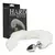 Plug de Metal Cromado Com Cauda Hard - Branco