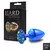 Plug de Metal M Com Pedras Cravejadas - Azul