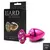 Plug de Metal M Com Pedras Cravejadas - Rosa