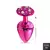 Plug de Metal M Com Pedras Cravejadas - Rosa - comprar online