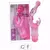 Vibrador Ponto G Cristal Naughty Rabbit VP - Rosa