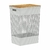 Cesto De Roupas Grid Com Tampa De Bambu 49 Litros - comprar online