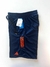 Shorts Adidas Azul com Símbolo e Detalhe Laranja