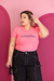 Camiseta Feminina Transformation Rosa Neon Uzzy Algodão - comprar online