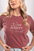 Camiseta Feminina Estonada Love Letters Bordô Uzzy Algodão