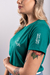 Camiseta feminina Enough verde jade Uzzy T-shirt atacado.