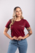 Camiseta permita ser bordo Uzzy T-shirt feminina.