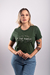 Camiseta feminina The forest verde musgo Uzzy T-shirt atacado.