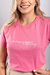 Camiseta feminina independence rosa Uzzy T-shirt atacado.