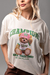 Camiseta Feminina Urso Oversized Off Uzzy Algodão