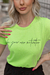 Camiseta Feminina Motivation Verde Neon Uzzy Algodão