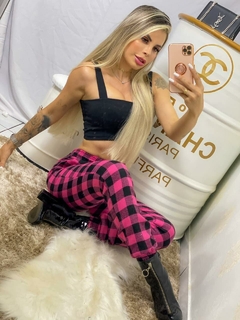 Calça Jogger Flanelada