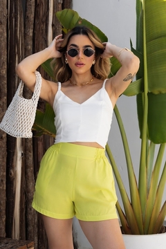 Shorts viscose sarjada - loja online