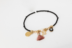 Pulsera chaquira dijes colgantes - comprar en línea