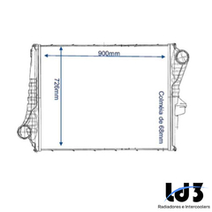 INTERCOOLER VOLVO FM7/FM9/FM10/FM11/FM12/ B7TL/R 98>15 - comprar online