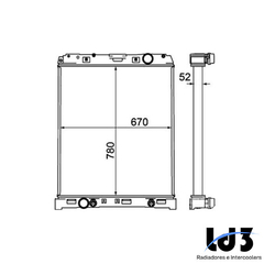 RADIADOR AXOR 1823 / 1933 / 2523 / 2528 / 2533 2002 À 2007 - SEM LATERAL - SISTEMA VALEO - comprar online