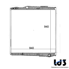 RADIADOR EURO 5 SERIE 6 P G360 / G400 / G440 / G480 CANAVIEIRO 2012 À 2020 - SEM LATERAL - comprar online