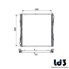 RADIADOR SERIE 5 G MÉDIO 360 / 400 / 420 / 440 / 470 / 480 2008 À 2012 - SEM LATERAL - comprar online