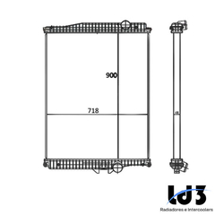 RADIADOR FM NEW 370 / 380 / 400 / 420 / FMX 370 / 380 / 400 / 500 / 520 / 540 2010 À 2013 - SEM LATERAL - comprar online