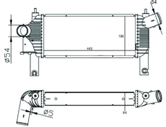 INTERCOOLER NISSAN FRONTIER 2.5 2008 À 2013 LD3 - Radicooler