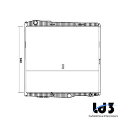 RADIADOR SCANIA EURO 5 SERIE 6 G 360 / G400 / G410 / G440 / G450 / G480 / G500 / G540 2012 À 2018 - SEM LATERAL - comprar online