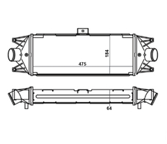 INTERCOOLER IVECO DAILY TD MODERNA 2007 À 2011 LD3 - Radicooler