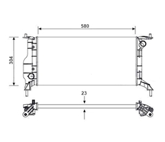 RADIADOR CHEVROLET CLASSIC 1.0 8V FLEX 11>16 +/-AC MEC. - Radicooler