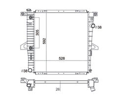 RADIADOR FORD RANGER EXPLORER 4.0 2005 / RANGER 3.0 1998 À 2001 RANGER 4.0 1998 2005 LD3 - Radicooler