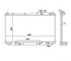 RADIADOR HONDA CIVIC 1.7 16V 01>05 +AC AUT/MEC - Radicooler
