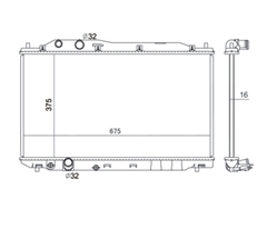 Imagem do RADIADOR HONDA CIVIC 1.8 16V 06>11 +AC AUT/MEC