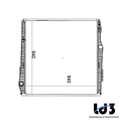 RADIADOR SCANIA EURO 5 SERIE 6 P G360 / G400 / G440 / G480 CANAVIEIRO 2012 À 2020 - COM LATERAL - comprar online