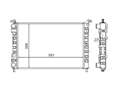 RADIADOR FIAT PALIO/ SIENA/ STRADA 1.0/1.3-99>02 / 1.5-00>01+/-AC MEC - loja online