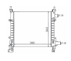 RADIADOR FORD KA 1.0 / 1.3 1997 À 1999 LD3 - Radicooler