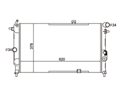 RADIADOR CHEVROLET CALIBRA 2.0 1990 à 1996 / VECTRA 2.0 1993 À 1996 - Radicooler